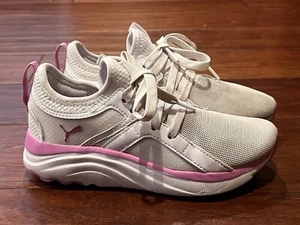 Puma 386297 Sophia Soft Ride White Pink Girls 2 Casual Athletic Running Sneakers - Picture 1 of 11