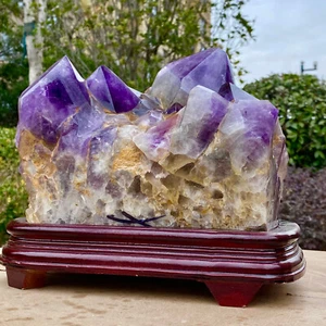 21.98LB Natural Amethyst Backbone Crystal Raw Ore Specimen Stone Healing - Picture 1 of 18