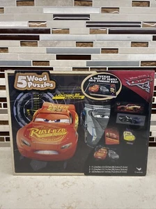 Cars 3 Disney Pixar  7 Wood Puzzles - Fast Jackson Storm Cruz Ramirez  Brand New - Picture 1 of 5