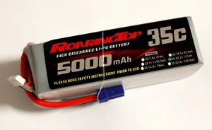 RoaringTop LiPo Akkupack 35C 5000mAh 6S 22,2V mit EC5 Stecker - Bild 1 von 1