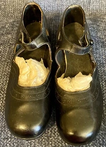 Antique C1920 Ladies Leather Dancing Shoes, Fancy - Picture 1 of 3