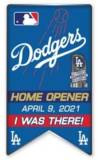 2021 L.A. DODGERS "HOME OPENER" PIN "I WAS THERE!" STYLE WORLD SERIES CHAMPIONS