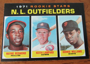 1971 Topps Baseball - # 728 N. L. Rookies (Wayne Redmond, PHI; Keith Lampard, HO