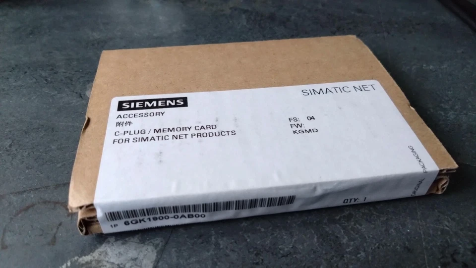 SIEMENS SIMATIC NET C-PLUG MEMORY CARD 6GK1900-0AB00 - Image 1 of 1