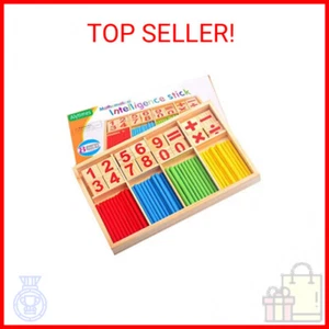 Counting Stick Calculation Math Educational Toy, Wooden Number Cards and Countin - Picture 1 of 2