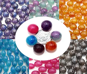 20 x Acrylic Round 12mm Colorized Marble Effect Beads - Picture 1 of 7