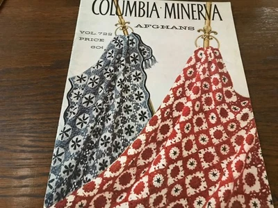 Columbia Minerva Afghans Vol 722 Knit and Crochet 16 Designs Vintage - Image 1 of 3