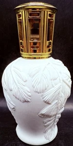 Artoria Limoges France Lampe Berger Bisque Porcelain Angel Lamp Gold Crown 7.5" - Picture 1 of 9