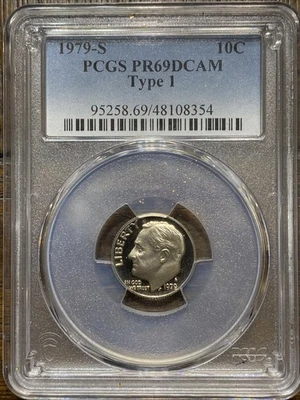 1979-S Dime PCGS PR69DCAM Type1 - Image 1 of 2
