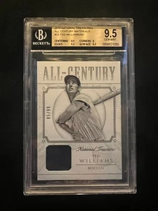 2015 TESORI NAZIONALI TUTTI I MATERIALI DEL SECOLO TED WILLIAMS /99 BECKETT 9,5 - Foto 1 di 2