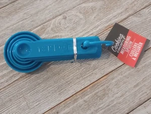 Cooking Concepts 6 Pc. Blue Measuring Spoons 1/8 Tsp.-1 Tbs.  - Picture 1 of 2