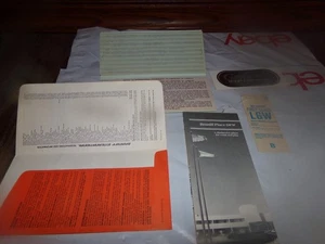 Lot 5 Vintage Braniff airlines Booklet Braniff Hotel Ticket Concord Sticker - Picture 1 of 11