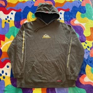 Vintage 90s Quiksilver Hoodie Men’s Large Skateboarding Surfing Streetwear Punk - Picture 1 of 14