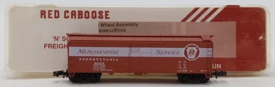 Coche de caja de servicio de mercancía Pennsylvania escala N Red Caboose RN-17026 #92431 LN Foto 1 de 4