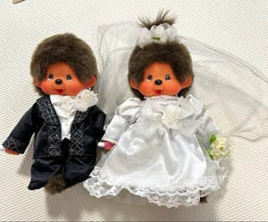 Monchhichi 30. Jahrestag Hochzeit Puppe Plüschtier Sekiguchi Smoking Kleid Japan - Bild 1 von 10