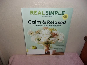REAL SIMPLE ..LIFE MADE EASIER - 57 WAYS TO START FRESH   ..JANUARY  , 2020 - Picture 1 of 4