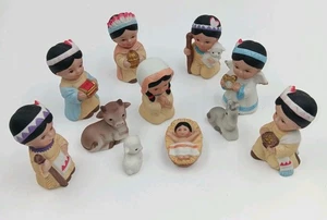 Native American Nativity Set - Homco #5608 - Vintage   - Picture 1 of 22