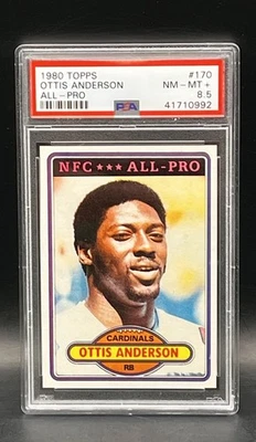 Ottis Anderson 1980 Topps #170 RC PSA 8.5 Rookie NFL Football Card! - Image 1 of 2