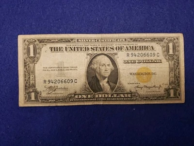 1935 A $1 One Dollar Silver Certificate North Africa WWII Emergency Issue - Image 1 of 2