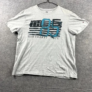 Tommy Hilfiger Mens T Shirt Large Grey Graphic Print Short Sleeve Casual Logo - Bild 1 von 7
