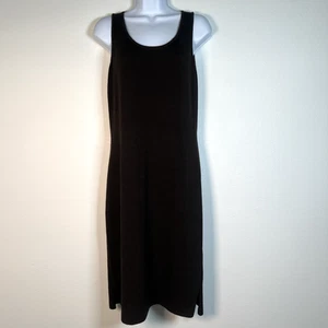 St John Santana Strick Tank Midi Kleid Gr. 2 Quiet Luxus City Girl klassisch braun - Bild 1 von 12