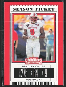 2019 Contenders Draft Picks Collegiate Bradley Chubb #16 NC State Wolfpack - Picture 1 of 2