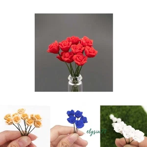 10PC Dollhouse Miniature 1:12 Accessories Scale Flowers Arrangement Plants Decor - Picture 1 of 27