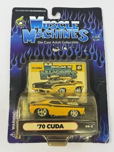 2000 Muscle Machines Yellow ‘70 Cuda Plymouth Barracuda S2 - Picture 1 of 5