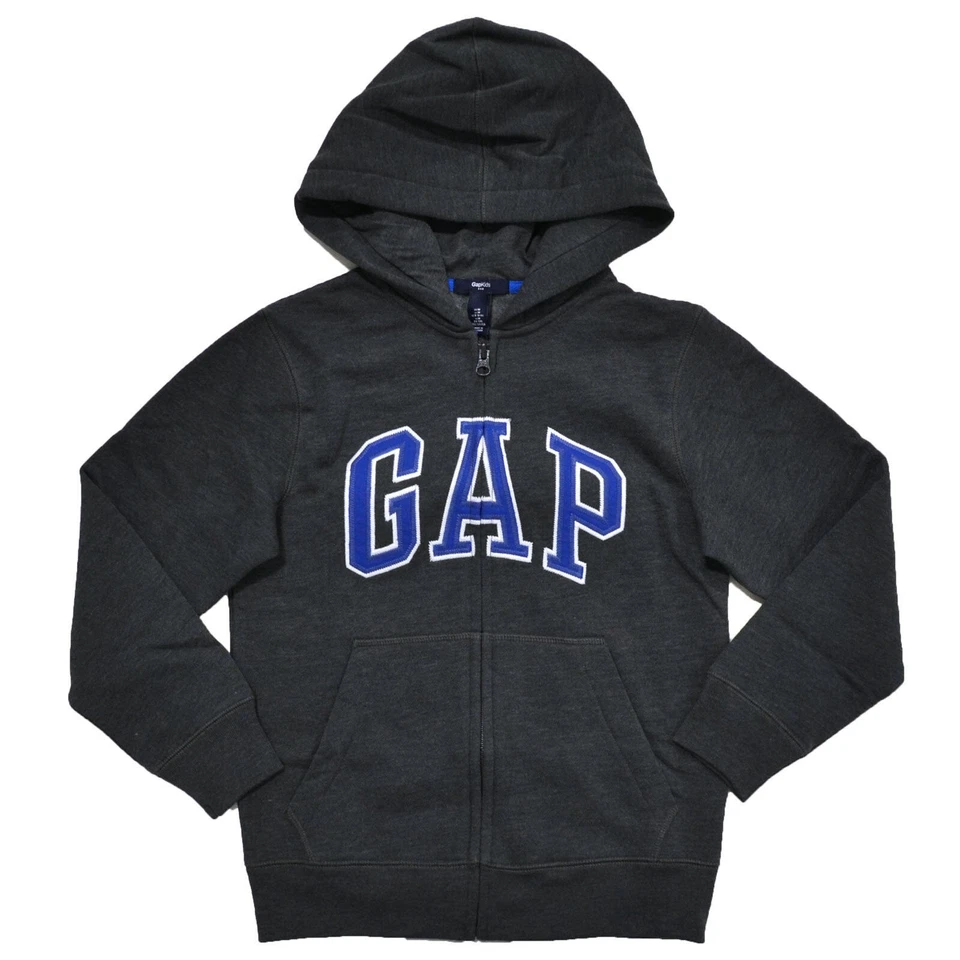 Chaqueta con Capucha Gap Niños Sudadera Forrada de Vellón Cremallera Completa Abrigo Logo M L Xl Foto 1 de 1