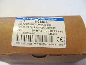 BOBINAS 6-EATON 9-3185-6 24V PARA CONTACTORES 15-25-30-40A B-288 - Imagen 1 de 3