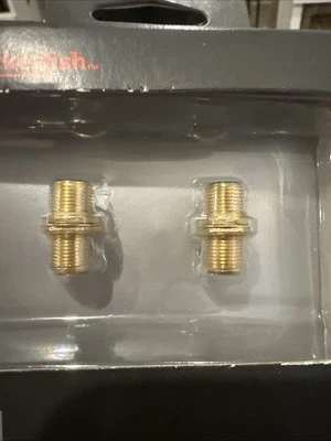 New Pack of 2 Rocketfish Coaxial Cable Couplers Unopened Box Easy Connectivity!  - Image 1 of 4
