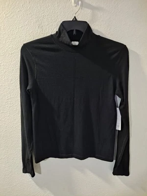 Athleta Women Black Ascent Seamless Breathable Stretch Classic Top Size Large - Image 1 of 4