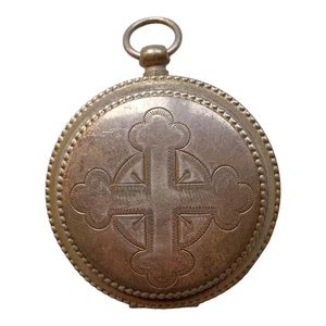 *HH* Antico Porta Ostia Scatolina Teca Religiosa Votiva Sacra Croce Portaostia - Foto 1 di 24