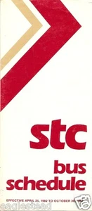 Bus Timetable - Saskatchewan Transportation Company - STC - 25/04/82 (Canada) - Picture 1 of 1