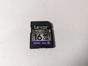 Lexar Platinum II Classe 10 -- 16 Go -- Carte mémoire pour appareil photo - Photo 1 sur 2