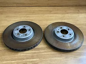 🚘 OEM 2018 - 2023 AUDI SQ5 Q5 FRONT LEFT & RIGHT BRAKE ROTORS DISC PAIR 58k 🔷 - Picture 1 of 18