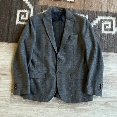 Eleventy Men's Gray Wool Acrylic Casual Blazer Size M - Image 1 of 4