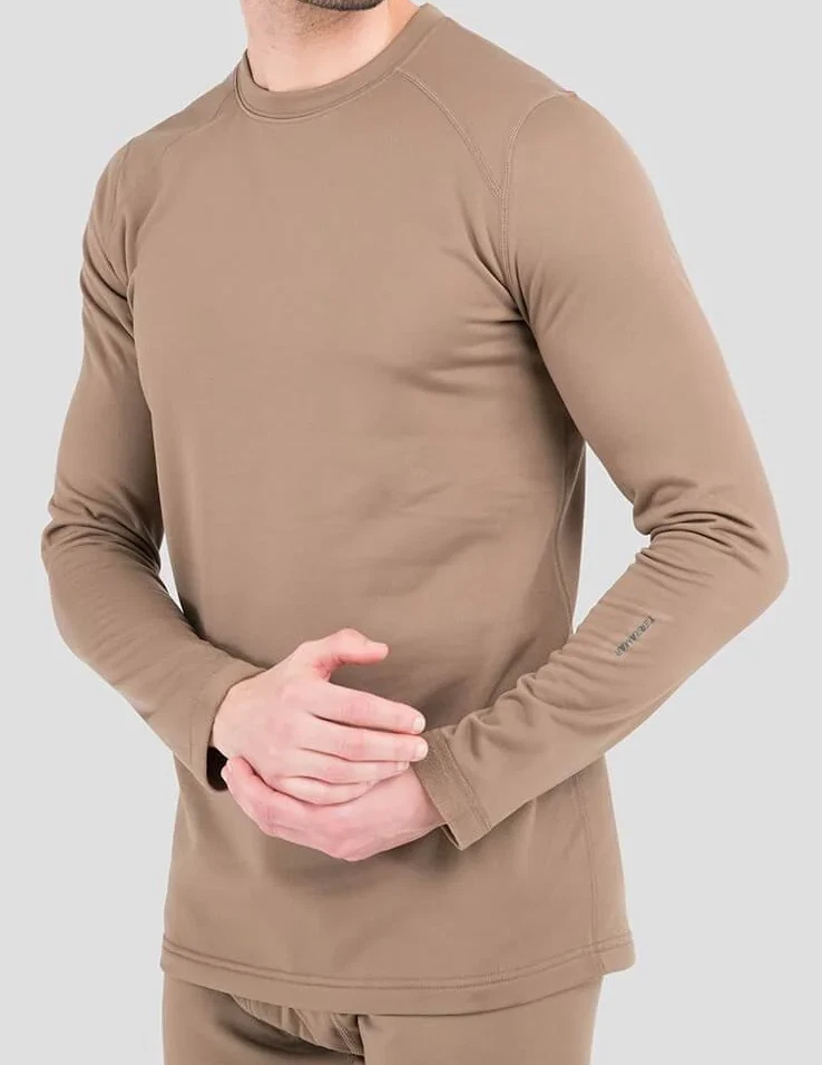 Terramar Men's 4.0 Military Fleece Crew - Military Brown - Image 1 of 1