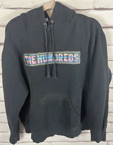 The Hundred's Unisex Gr. L Schwarz Langarm Hoodie mit Taschen - Bild 1 von 6