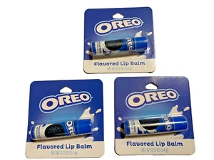 Oreo Flavored Lip Balm Lot of 3  NEW & Carded - Picture 1 of 2