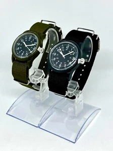 Reloj DAISO Mili Verde Oliva y Negro Juego de 2 de Japón - Imagen 1 de 8