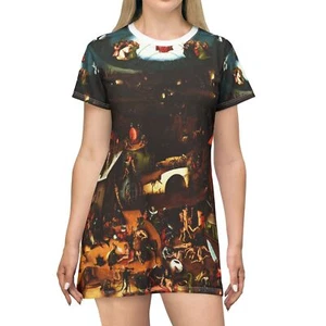 Hieronymus Bosch Jüngstes Gericht Jesus Tee T-Shirt Kleid Renaissance Fine Art - Bild 1 von 21