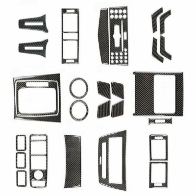 27xPara Mercedes Benz W204 Clase C C250 300 350 63 Tapicería Interior Coche Fibra Carbono Foto 1 de 4