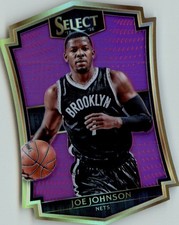 2015-16 Select Premier Prizms Purple Die Cut Nets Card #135 Joe Johnson /99