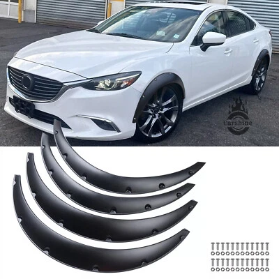 For Mazda 2 Mazda 3 Mazda 6 Fender Flares Guard Extra Wide Wheel Arches Body Kit Foto 1 de 4