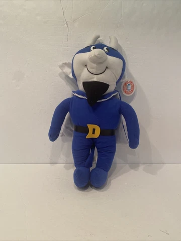 NCAA Large 16"  Duke Toy Factory Blue Devils Mascot Plush Stuffed Vintage W Tag Cover