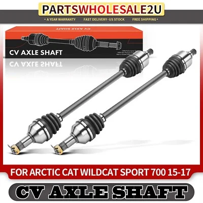 2Pcs Front CV Axle Assembly for Arctic Cat Wildcat Sport 700 Textron Off Road - Image 1 of 4