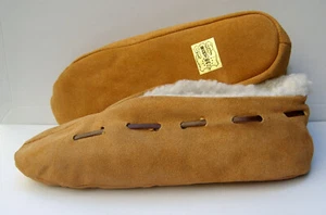 Babuchas  Hausschuhe Hüttenschuhe Mokassin Rauhleder Webpelzfutter  bis Gr. 47 - Bild 1 von 4