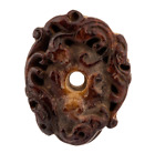 A Chinese Chilong Carved Hard Stone Pendant 