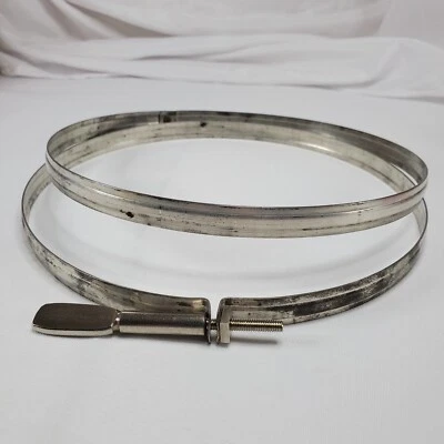 VTG 7.75” Metal Embroidery Hoop Needle Point Adjustable Screw - Image 1 of 4